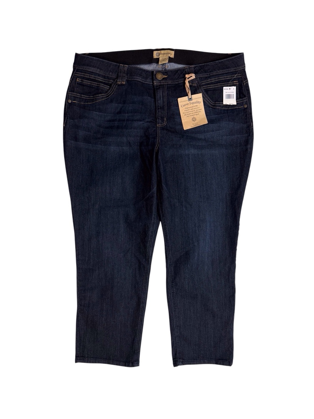 Democracy “AB” technology curve equality ankle skimmer mold & hold jeans sz 22W